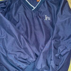 XL Custom Harrison pullover v-neck windbreaker jacket golf weatherproof navy